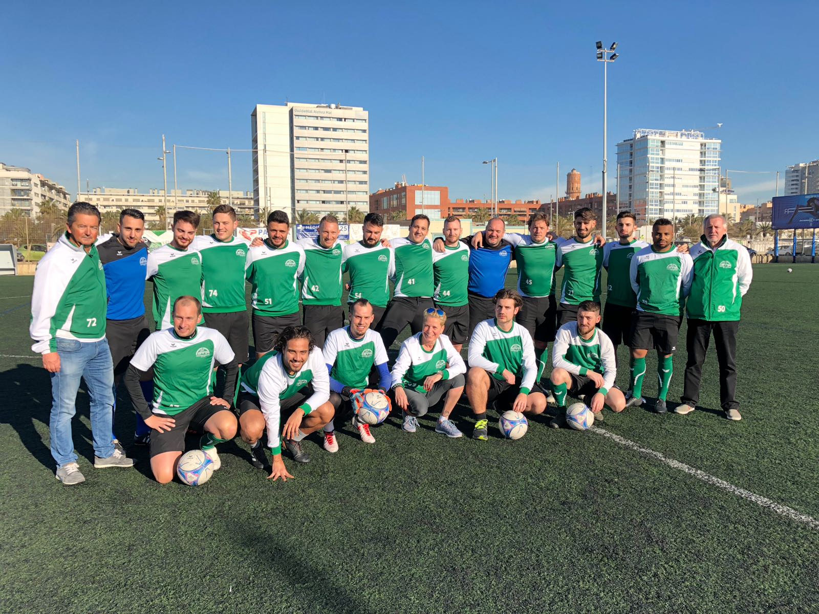 1. Mannschaft trainingslager Saison 2017/18 in Barcelona